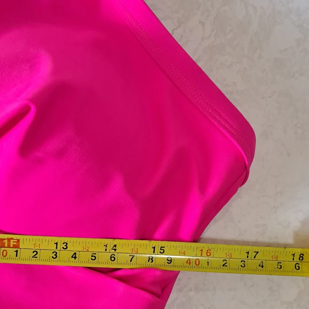 LOWEST. Eomenie Hot Pink and Black Swimsuit - Picture 12 of 13